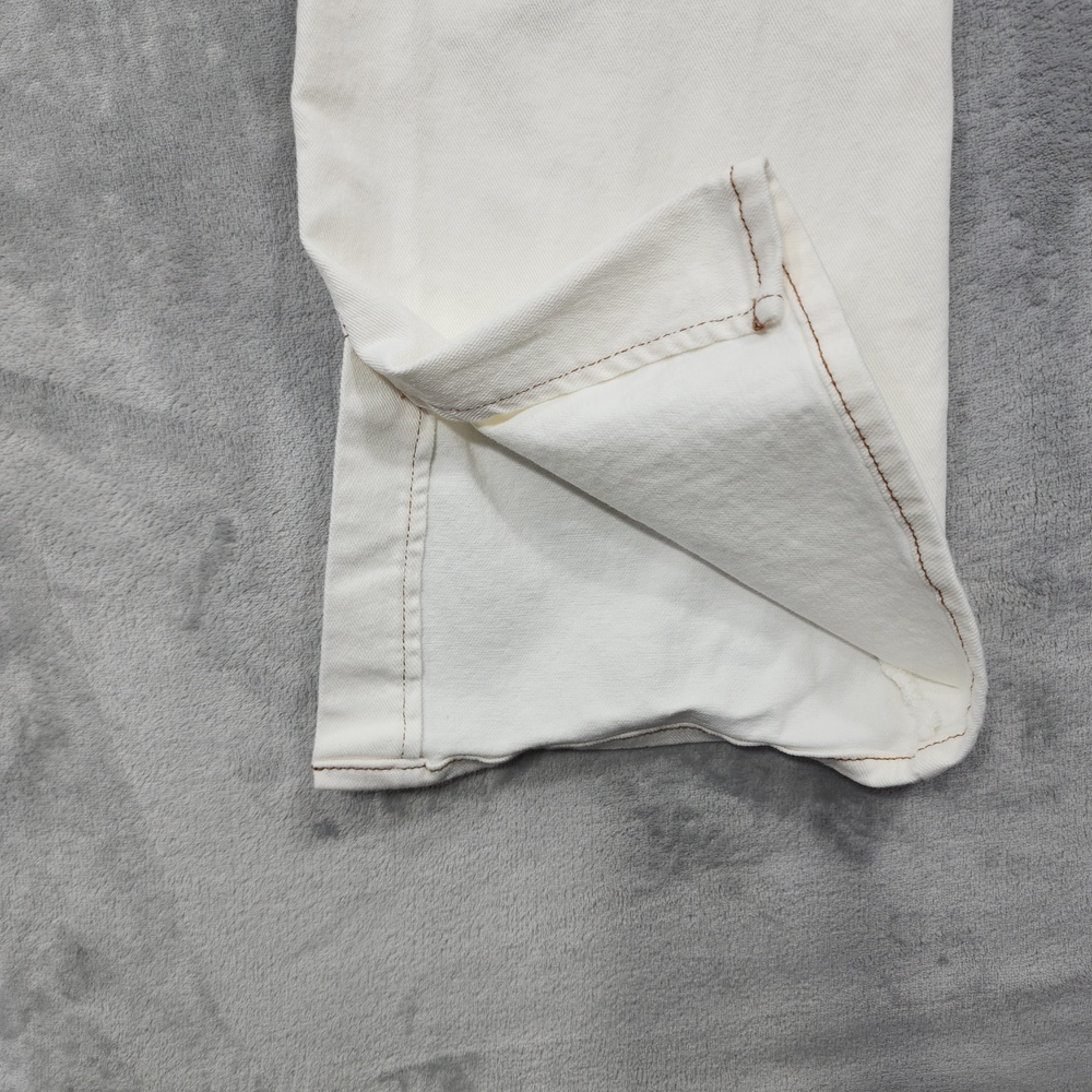 Time And Tru Jeans Womens 20 White Mid Rise Bootcut Slit Hem Stretch Casual - Picture 3 of 13